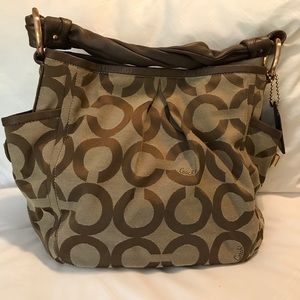 Coach 13427 Signature Parker Op Art Shoulder Bag